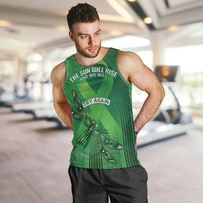 Australia Mental Health Personalised Men Tank Top The Sun Will Rise And We Will Try Again