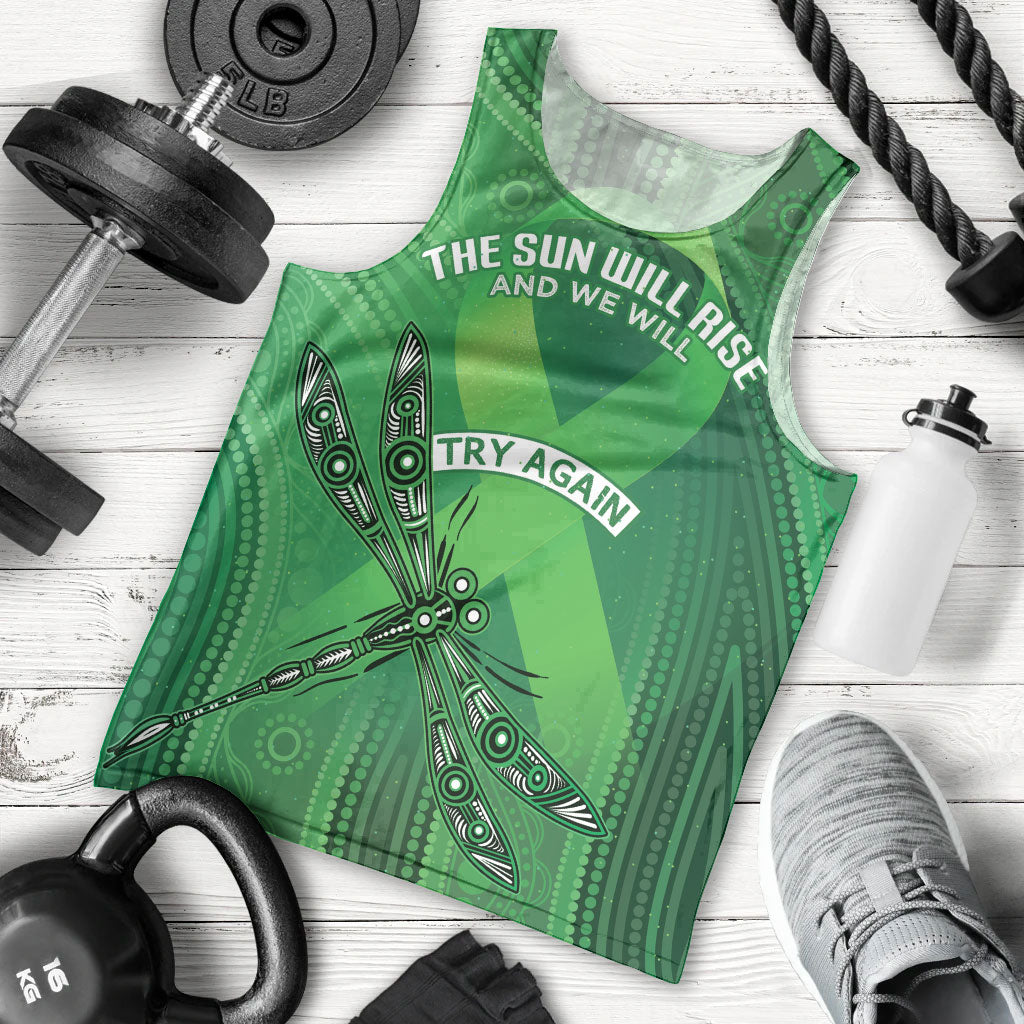 Australia Mental Health Personalised Men Tank Top The Sun Will Rise And We Will Try Again
