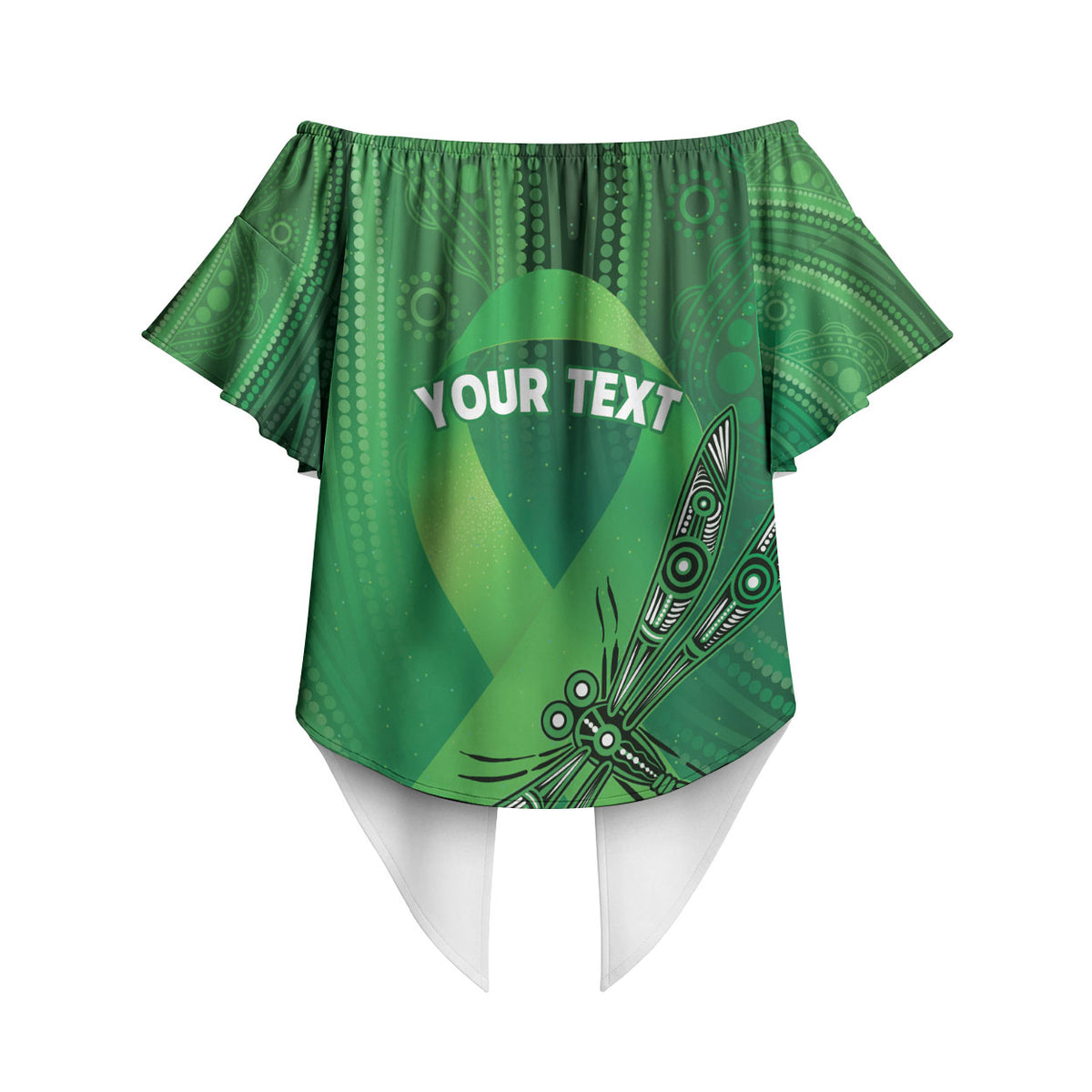 Australia Mental Health Personalised Off Shoulder Wrap Waist Top The Sun Will Rise And We Will Try Again