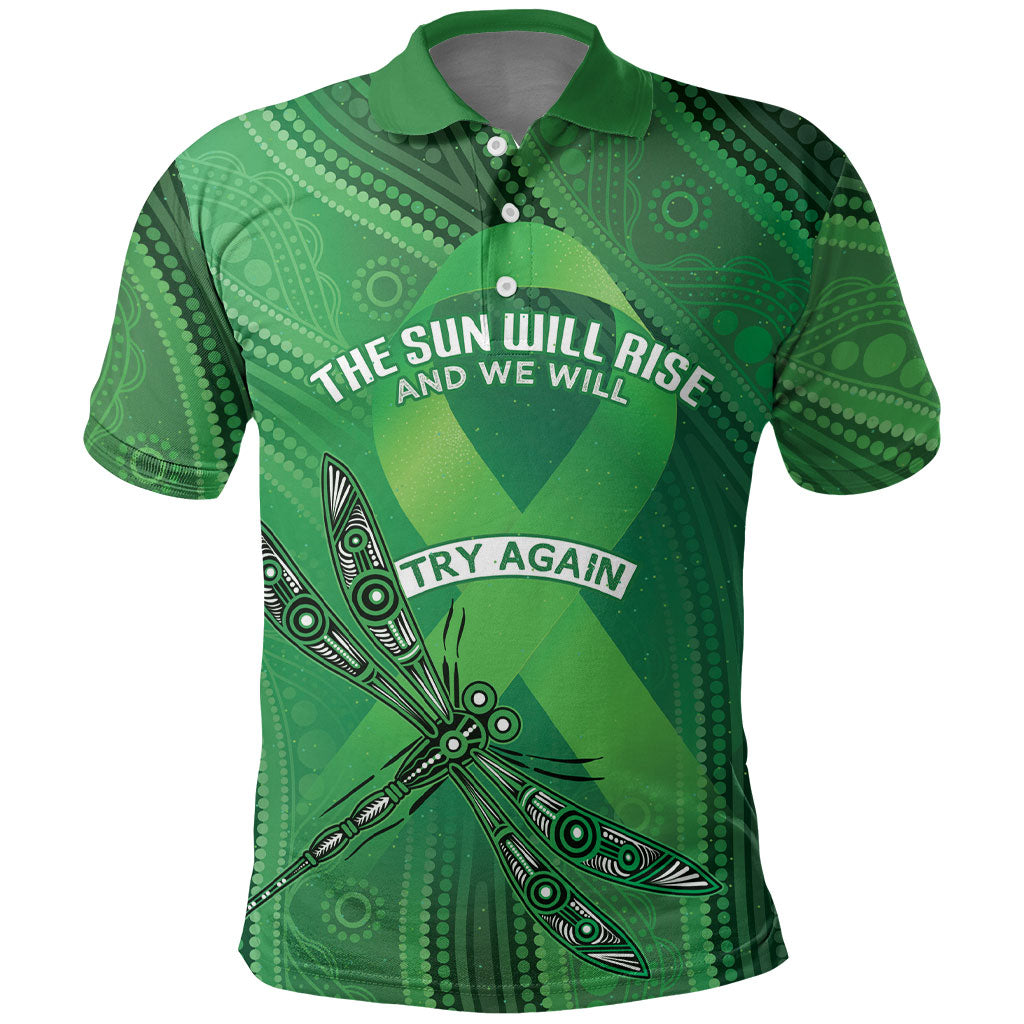 Australia Mental Health Personalised Polo Shirt The Sun Will Rise And We Will Try Again