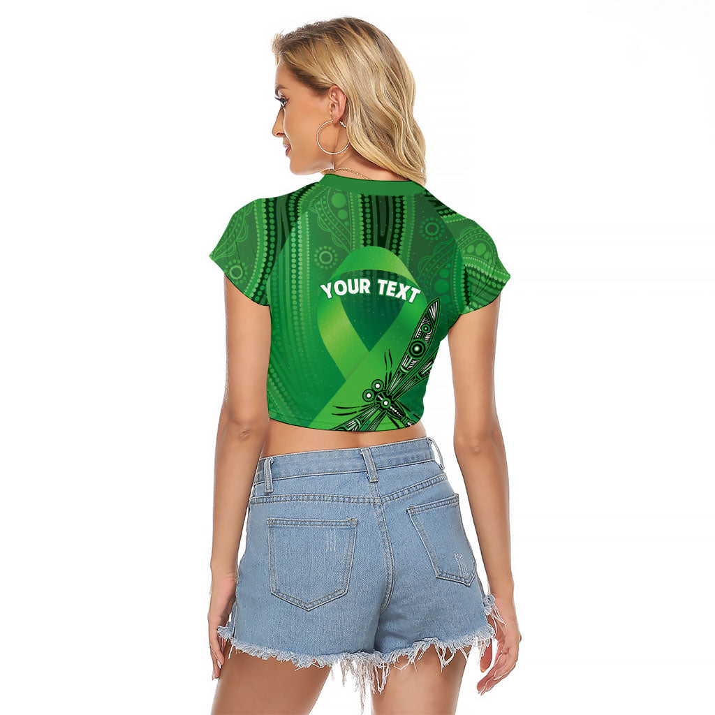 Australia Mental Health Personalised Raglan Cropped T Shirt The Sun Will Rise And We Will Try Again