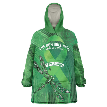 Australia Mental Health Personalised Wearable Blanket Hoodie The Sun Will Rise And We Will Try Again