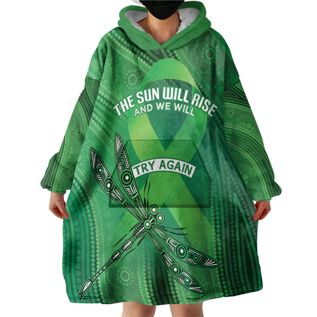Australia Mental Health Personalised Wearable Blanket Hoodie The Sun Will Rise And We Will Try Again
