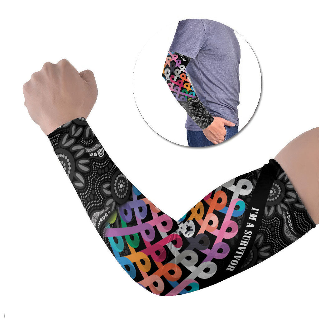 Australia Cancer Survivor Personalised Arm Sleeves I’m A Survivor All Cancer