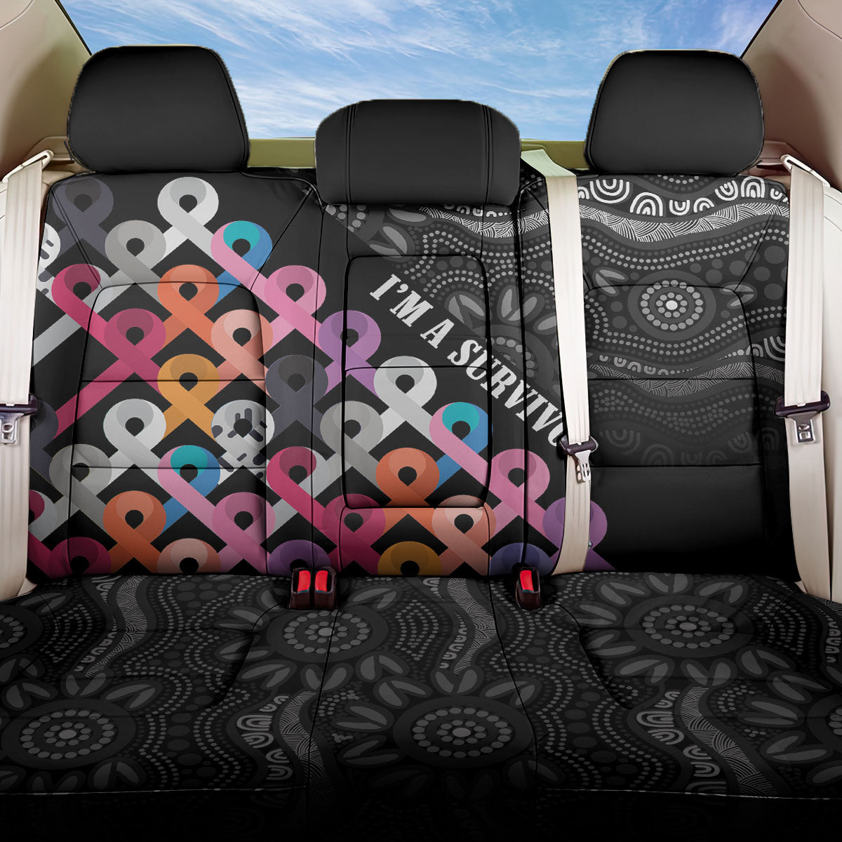 Australia Cancer Survivor Back Car Seat Cover I’m A Survivor All Cancer