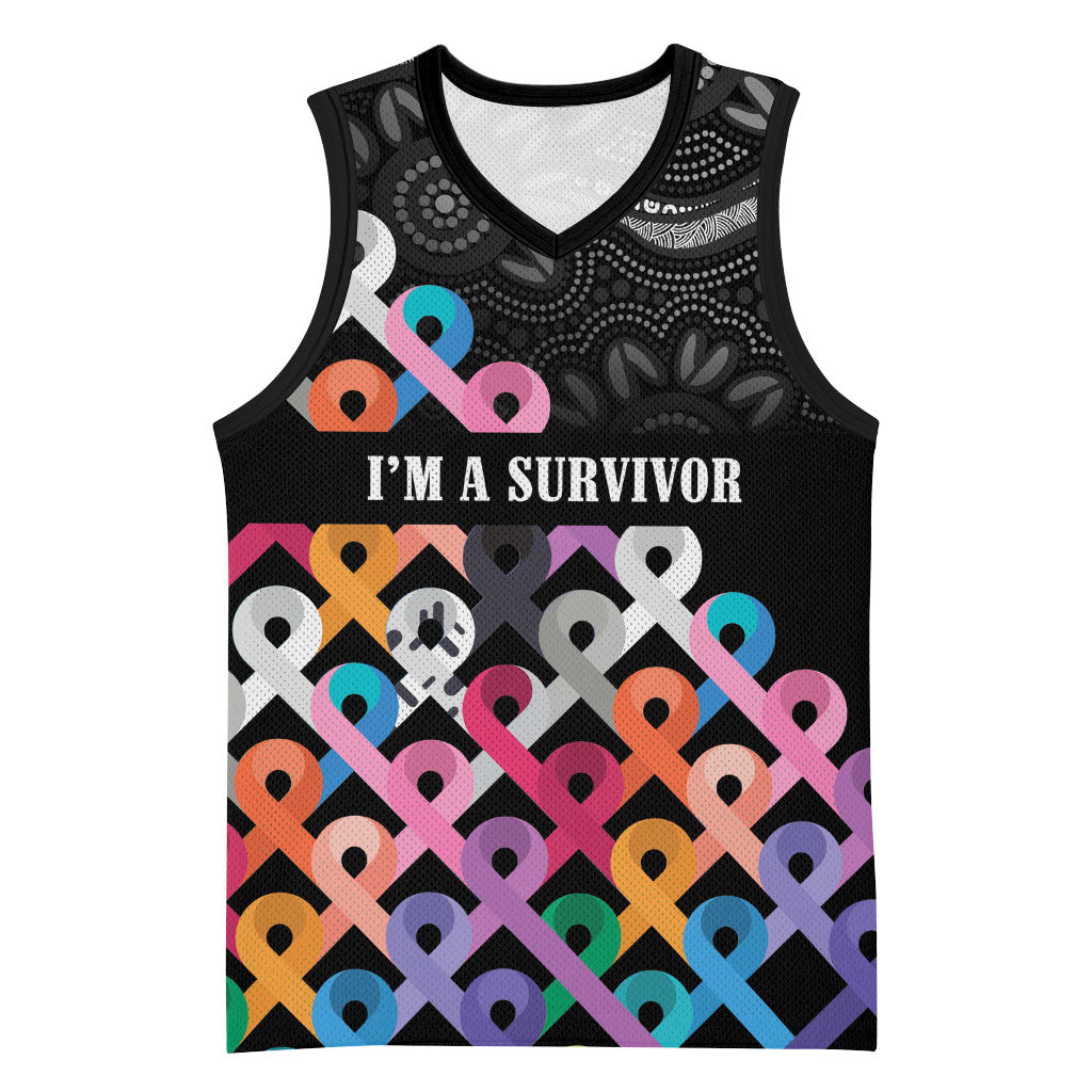 Australia Cancer Survivor Personalised Basketball Jersey I’m A Survivor All Cancer