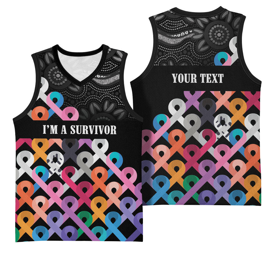 Australia Cancer Survivor Personalised Basketball Jersey I’m A Survivor All Cancer