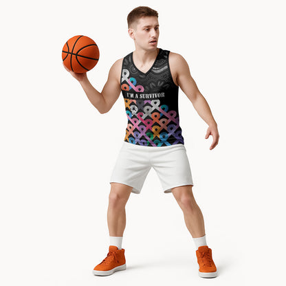 Australia Cancer Survivor Personalised Basketball Jersey I’m A Survivor All Cancer