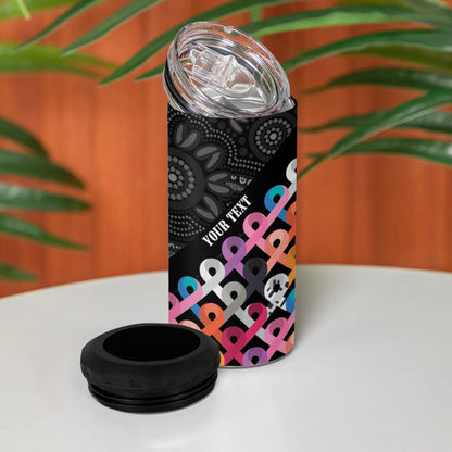 Australia Cancer Survivor Personalised 4 in 1 Can Cooler Tumbler I’m A Survivor All Cancer