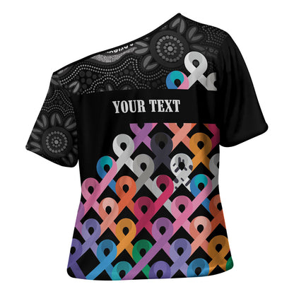 Australia Cancer Survivor Personalised Cross Shoulder Shirt I’m A Survivor All Cancer