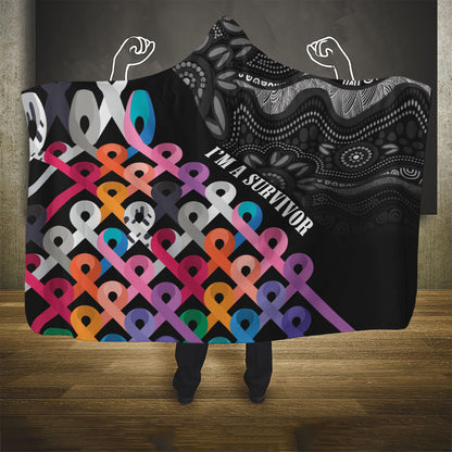 Australia Cancer Survivor Hooded Blanket I’m A Survivor All Cancer