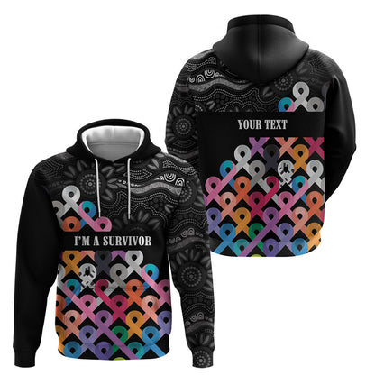 Australia Cancer Survivor Personalised Hoodie I’m A Survivor All Cancer