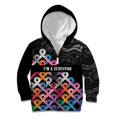 Australia Cancer Survivor Personalised Kid Hoodie I’m A Survivor All Cancer
