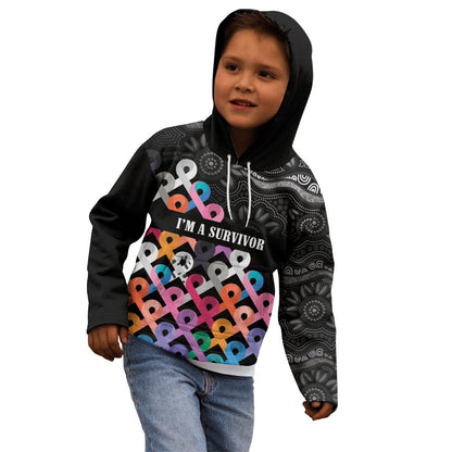 Australia Cancer Survivor Personalised Kid Hoodie I’m A Survivor All Cancer