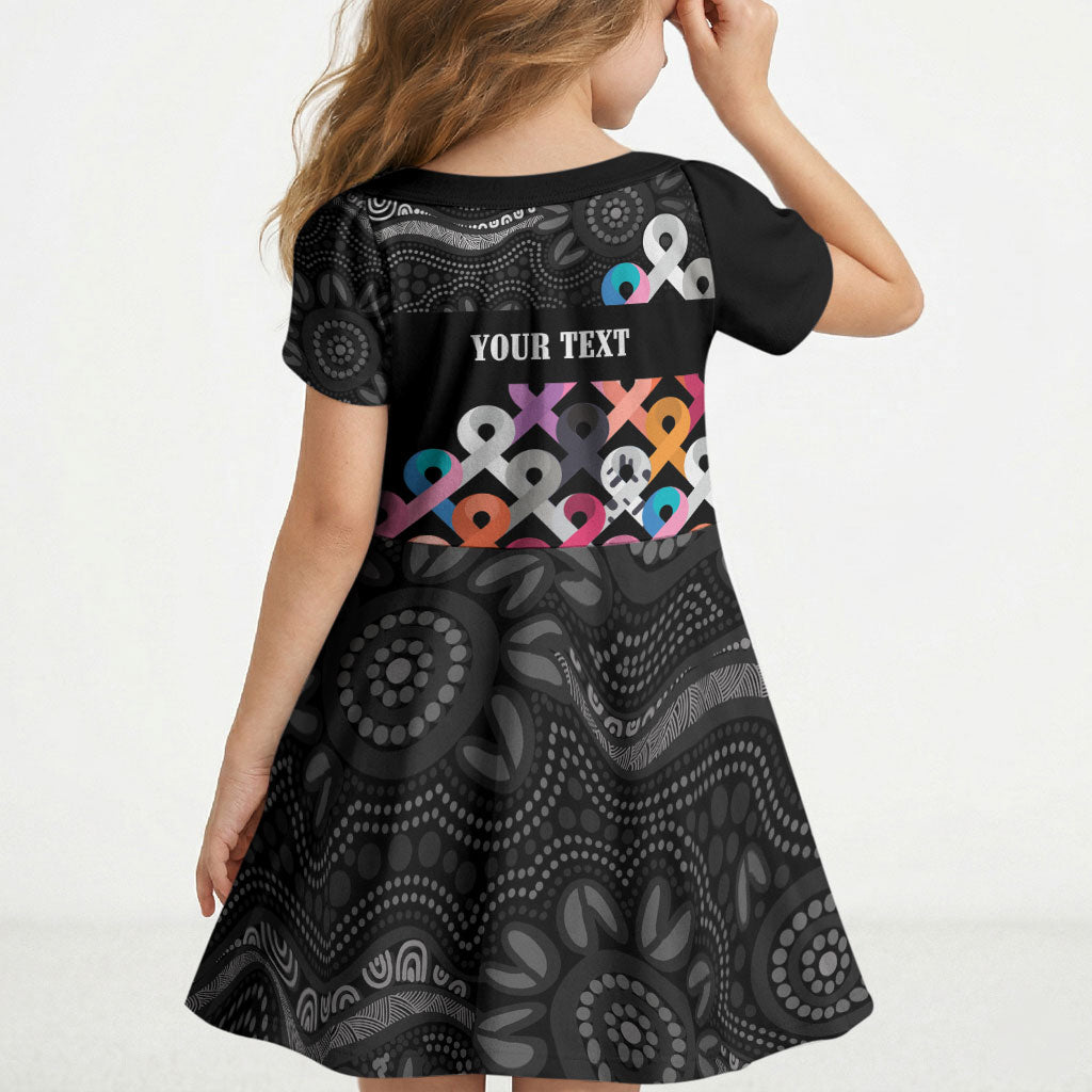 Australia Cancer Survivor Personalised Kid Short Sleeve Dress I’m A Survivor All Cancer