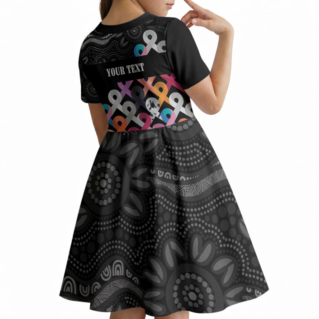 Australia Cancer Survivor Personalised Kid Short Sleeve Dress I’m A Survivor All Cancer