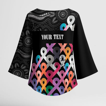 Australia Cancer Survivor Personalised Kimono Sleeve Blouse I’m A Survivor All Cancer