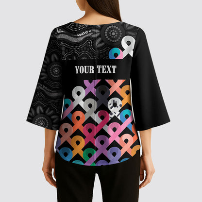Australia Cancer Survivor Personalised Kimono Sleeve Blouse I’m A Survivor All Cancer
