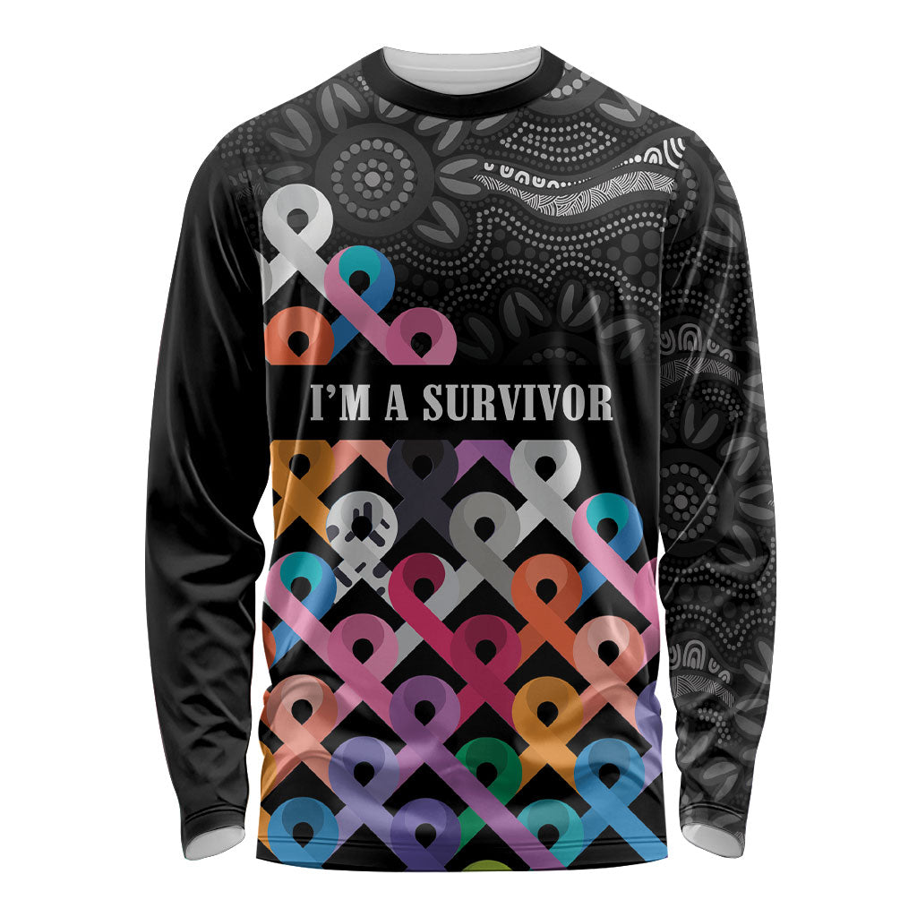 Australia Cancer Survivor Personalised Long Sleeve Shirt I’m A Survivor All Cancer