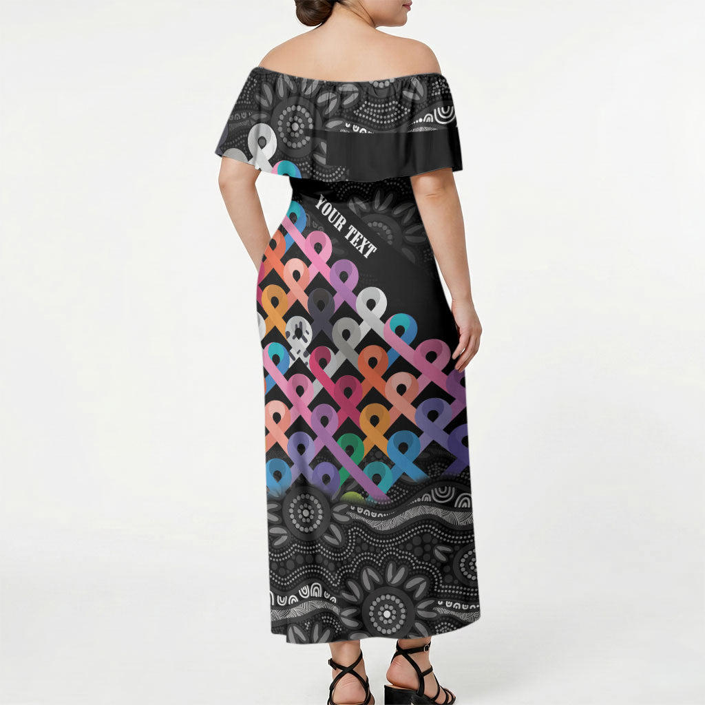 Australia Cancer Survivor Personalised Off Shoulder Maxi Dress I’m A Survivor All Cancer