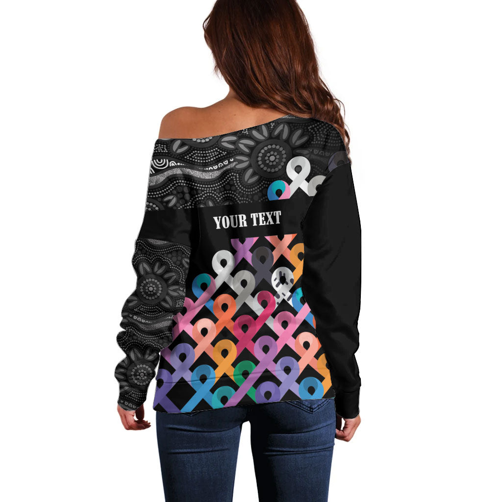 Australia Cancer Survivor Personalised Off Shoulder Sweater I’m A Survivor All Cancer