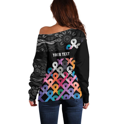 Australia Cancer Survivor Personalised Off Shoulder Sweater I’m A Survivor All Cancer