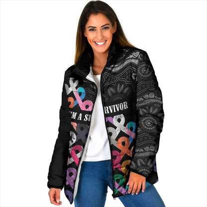 Australia Cancer Survivor Personalised Padded Jacket I’m A Survivor All Cancer