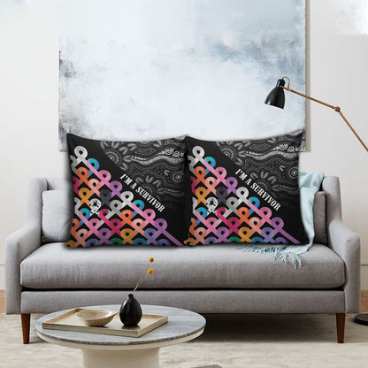 Australia Cancer Survivor Pillow Cover I’m A Survivor All Cancer