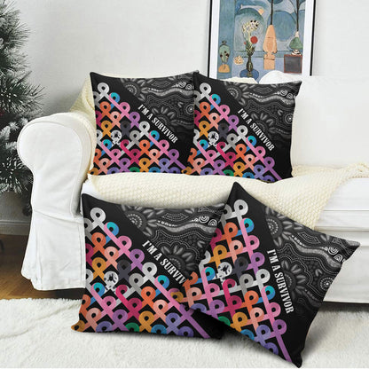 Australia Cancer Survivor Pillow Cover I’m A Survivor All Cancer