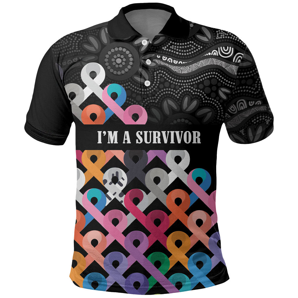 Australia Cancer Survivor Personalised Polo Shirt I’m A Survivor All Cancer