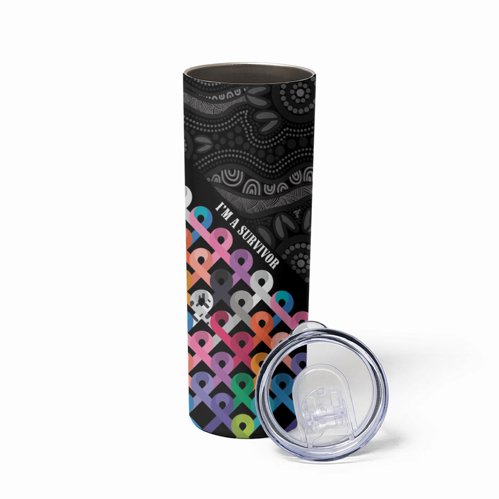 Australia Cancer Survivor Personalised Skinny Tumbler I’m A Survivor All Cancer
