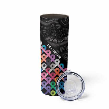 Australia Cancer Survivor Personalised Skinny Tumbler I’m A Survivor All Cancer