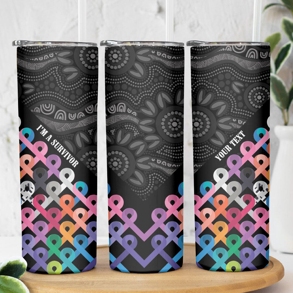 Australia Cancer Survivor Personalised Skinny Tumbler I’m A Survivor All Cancer