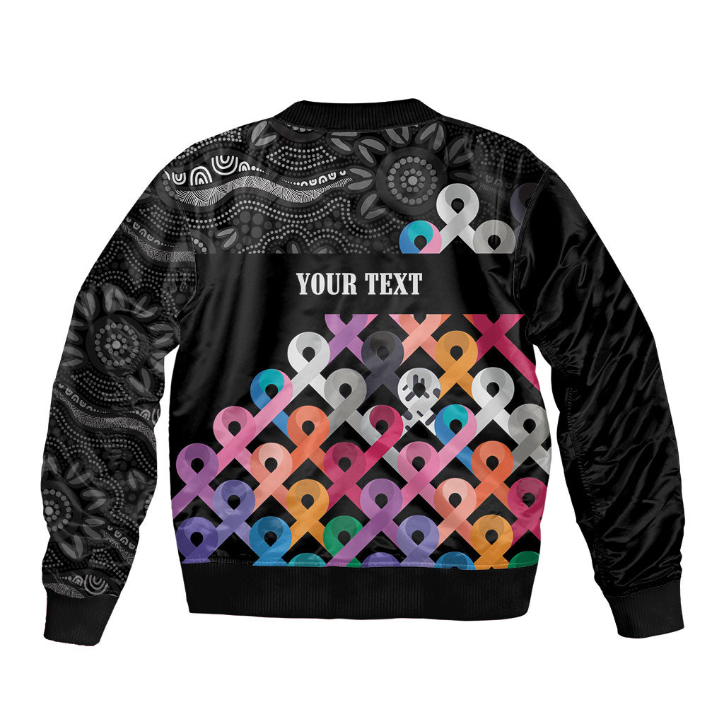 Australia Cancer Survivor Personalised Sleeve Zip Bomber Jacket I’m A Survivor All Cancer