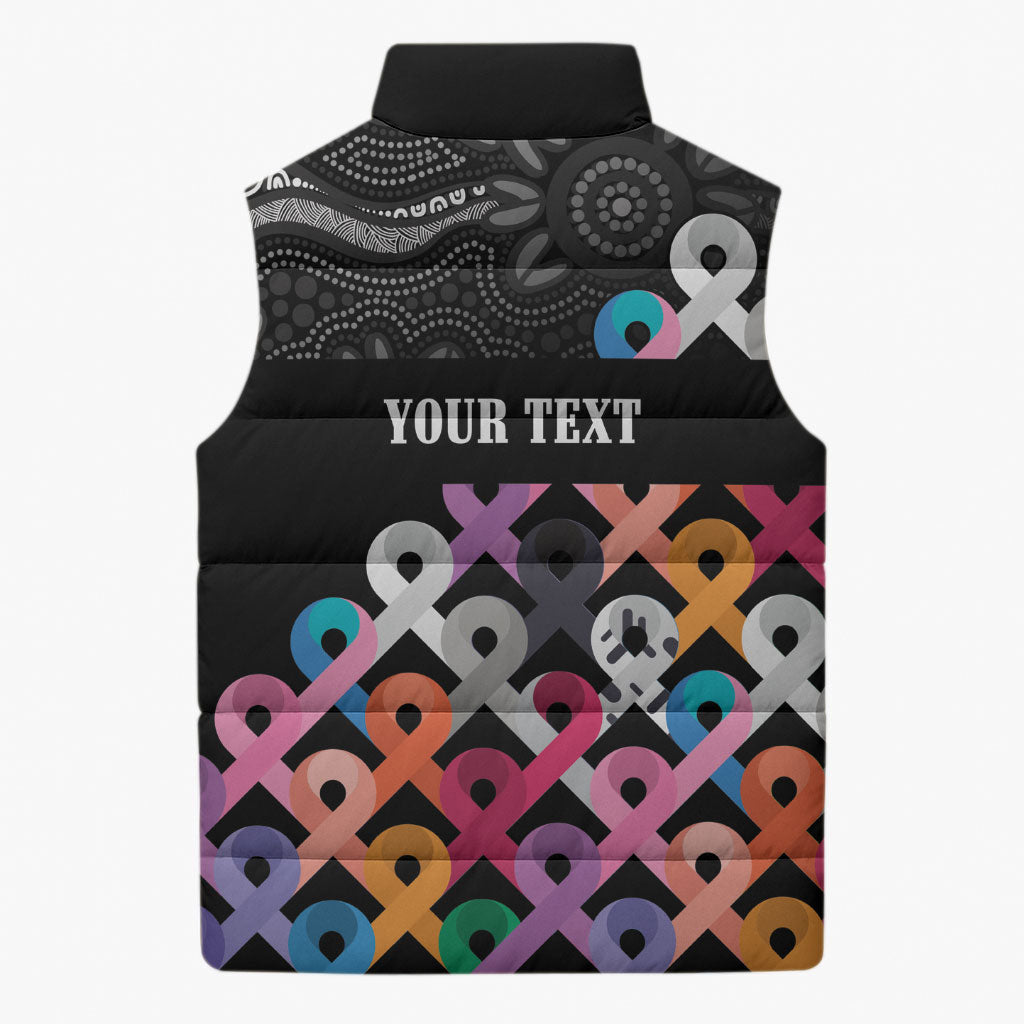 Australia Cancer Survivor Personalised Sleeveless Puffer Jacket I’m A Survivor All Cancer