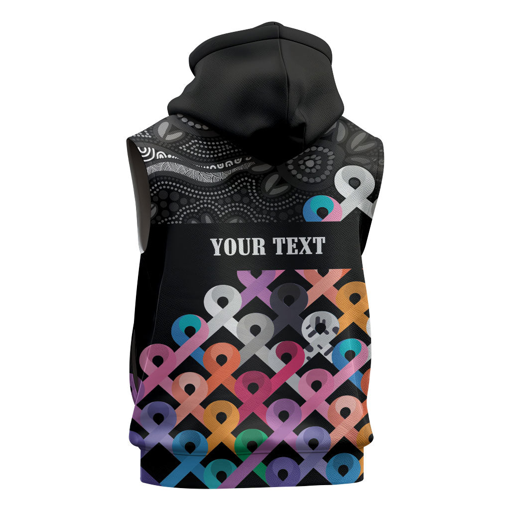 Australia Cancer Survivor Personalised Sleeveless Zip Hoodie I’m A Survivor All Cancer
