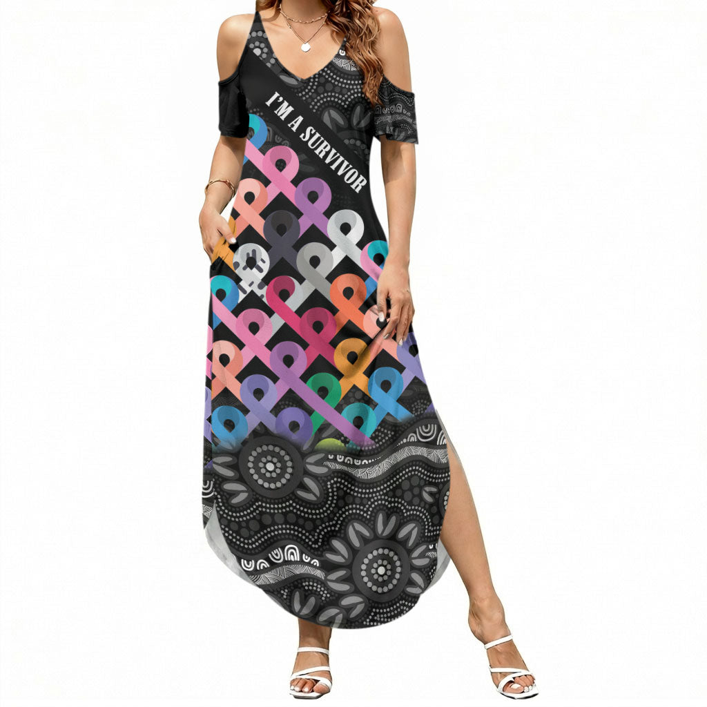 Australia Cancer Survivor Personalised Summer Maxi Dress I’m A Survivor All Cancer