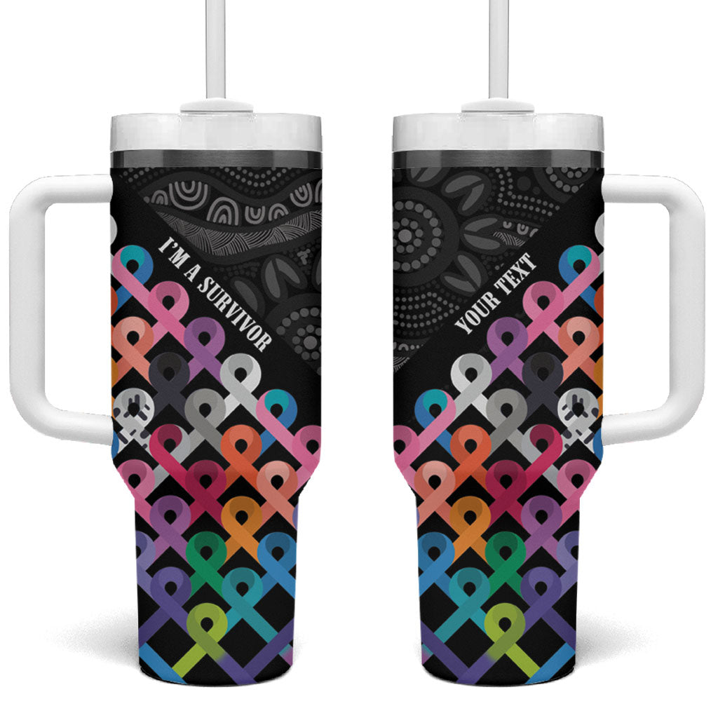 Australia Cancer Survivor Personalised Tumbler With Handle I’m A Survivor All Cancer