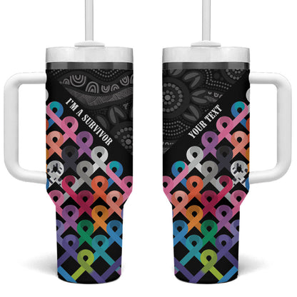 Australia Cancer Survivor Personalised Tumbler With Handle I’m A Survivor All Cancer