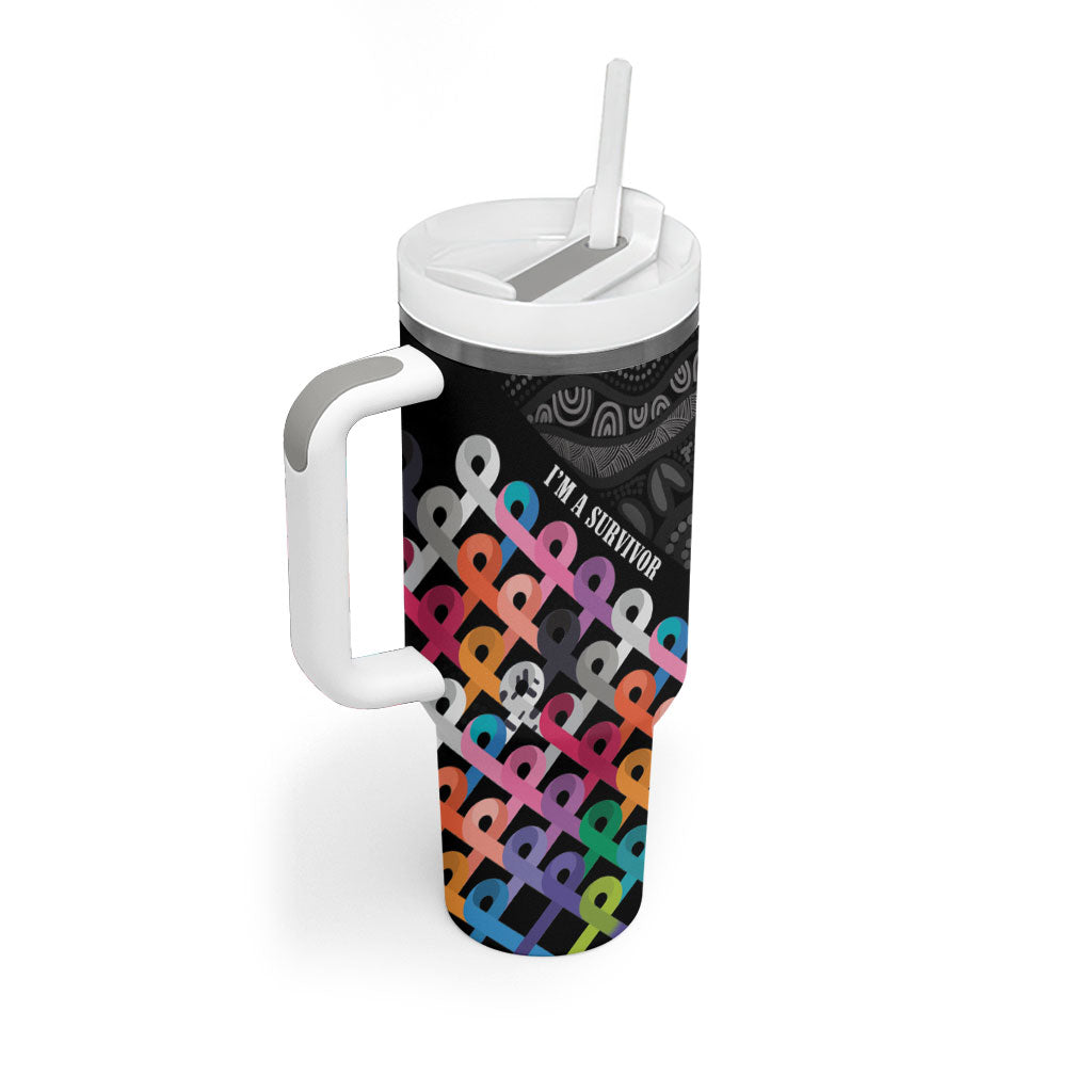 Australia Cancer Survivor Personalised Tumbler With Handle I’m A Survivor All Cancer