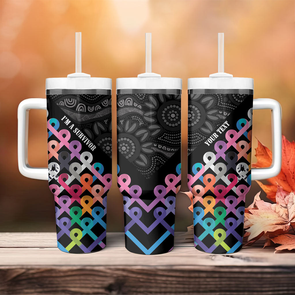 Australia Cancer Survivor Personalised Tumbler With Handle I’m A Survivor All Cancer