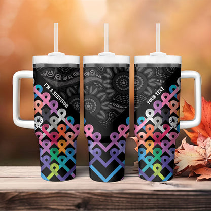 Australia Cancer Survivor Personalised Tumbler With Handle I’m A Survivor All Cancer