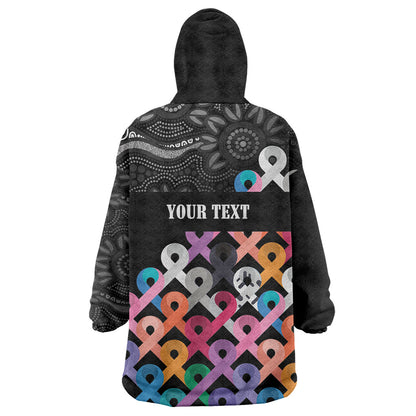 Australia Cancer Survivor Personalised Wearable Blanket Hoodie I’m A Survivor All Cancer