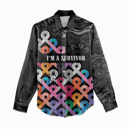 Australia Cancer Survivor Personalised Women Casual Shirt I’m A Survivor All Cancer