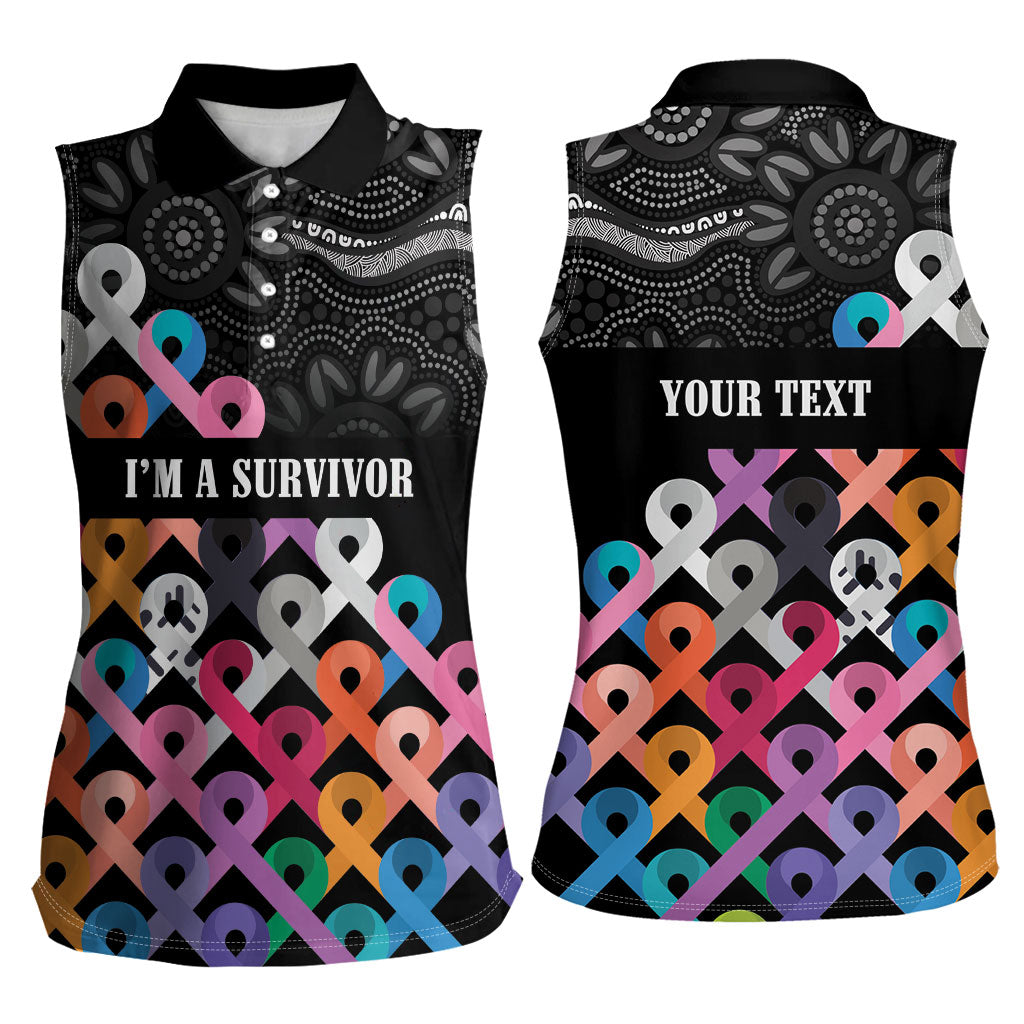Australia Cancer Survivor Personalised Women Sleeveless Polo Shirt I’m A Survivor All Cancer