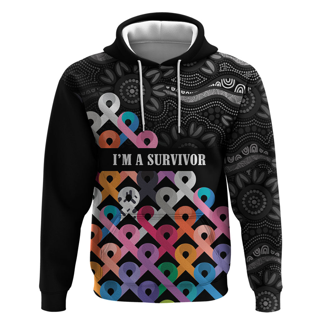 Australia Cancer Survivor Personalised Zip Hoodie I’m A Survivor All Cancer