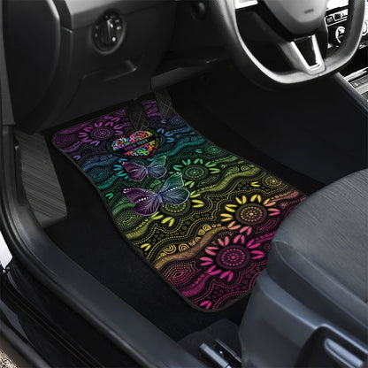 Australia Cancer Survivor Personalised Car Mats I’m A Survivor Ribbon Heart