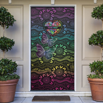 Australia Cancer Survivor Personalised Door Cover I’m A Survivor Ribbon Heart