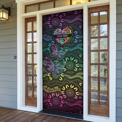Australia Cancer Survivor Personalised Door Cover I’m A Survivor Ribbon Heart