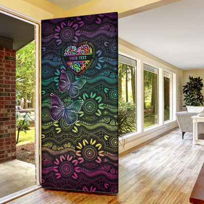 Australia Cancer Survivor Personalised Door Cover I’m A Survivor Ribbon Heart